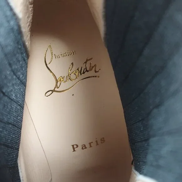 Christian Louboutin Santigag Black Leather Western Boot - Picture 5 of 11